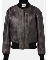 Isabel Marant - Crisley Faux Leather Bomber Jacket - Lyst