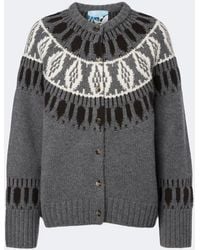 arch4 - Fair Isle Cashmere Cardigan - Lyst