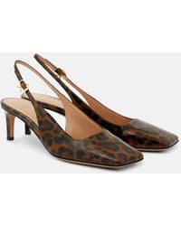 Gianvito Rossi - 55 Patent Leather Slingback Pumps - Lyst