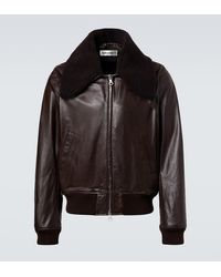 Our Legacy - Pharos Leather Bomber Jacket - Lyst
