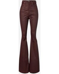 Rick Owens - Bolan High-Rise Bootcut Jeans - Lyst
