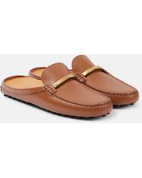 Tod's - Slippers Gommino Aus Leder - Lyst