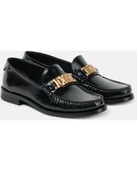 Victoria Beckham - Chain Leather Loafers - Lyst