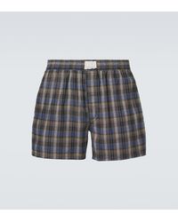 ERL - Checked Cotton-Blend Boxers - Lyst