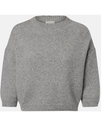 KHAITE - Sabina Cropped Cashmere Sweater - Lyst