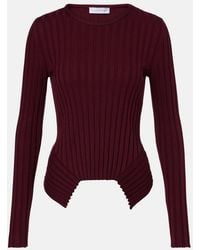 Stella McCartney - Ribbed-Knit Cotton Top - Lyst