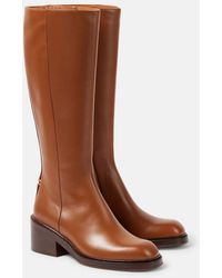 Chloé - Marcie Leather Knee-High Boots - Lyst