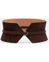Alaïa - Suede Corset Belt - Lyst