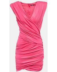 Balmain - Ruched Minidress - Lyst