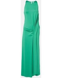 Victoria Beckham - Draped Jersey Gown - Lyst
