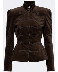 De La Vali - Vega Cotton Velvet Jacket - Lyst