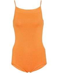 Low Classic Knit Bodysuit - Orange