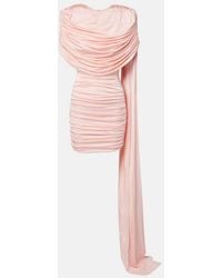 The New Arrivals Ilkyaz Ozel - Khara Draped Gathered Minidress - Lyst