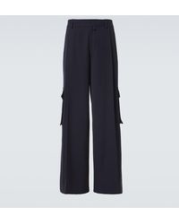 Dries Van Noten - High-Rise Wool Cargo Pants - Lyst