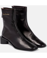 Acne Studios - Leather Ankle Boot - Lyst