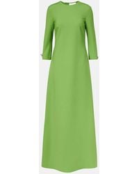 Oscar de la Renta - Vestido De Fiesta En Mezcla De Lana Adornado - Lyst