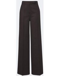 Max Mara - Pleated Camel Hair Wide-Leg Pants - Lyst