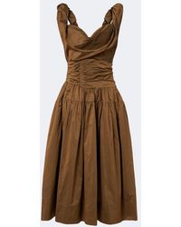 Vivienne Westwood - Sunday Cotton-Blend Twill Midi Dress - Lyst