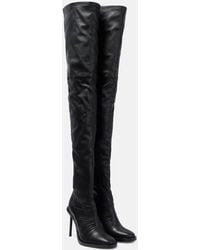 Ann Demeulemeester - Adna Over-the-knee Leather Boots - Lyst