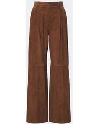 Arma - Dena Suede Wide-Leg Pants - Lyst