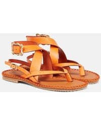 Zimmermann - Leather Thong Sandals - Lyst
