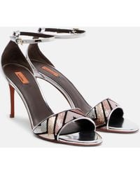 Missoni - Belle Sequined Metallic Leather Sandals - Lyst