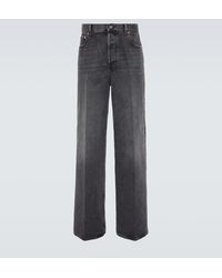 Valentino - Wide-Leg High-Rise Jeans - Lyst