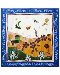 ALÉMAIS - X Mlak Tangible Love Printed Silk Twill Scarf - Lyst