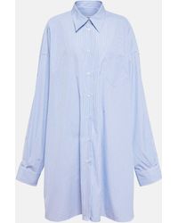 Maison Margiela - Pinstripe Cotton Poplin Shirt - Lyst