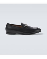 Gucci - Horsebit Gg Debossed Leather Loafers - Lyst