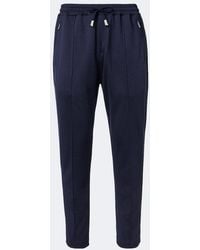 Eleventy - Silk And Cotton-Blend Sweatpants - Lyst