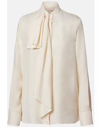 Givenchy - Bow-Detail Silk Blouse - Lyst