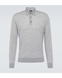 Zegna - High Performance Wool Polo Sweater - Lyst