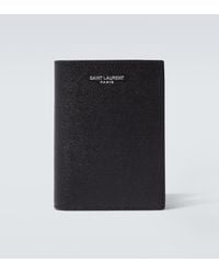 Saint Laurent - Logo Embossed Credit Card Wallet - Lyst
