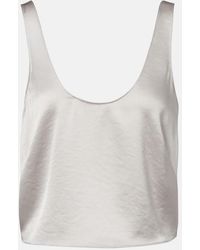 Leset - Barb Satin Tank Top - Lyst