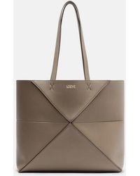Loewe - Puzzle Fold Medium Leather Tote Bag - Lyst
