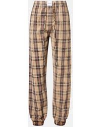 The Attico - Pantalones Cargo De Franela De Algodon - Lyst
