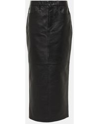 Wardrobe NYC - Back-Slit Leather Maxi Skirt - Lyst