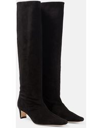 STAUD - Wally Suede Knee-High Boots - Lyst