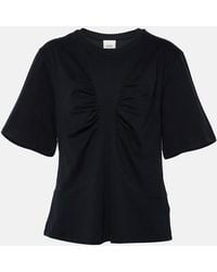 Isabel Marant - Zeren Draped Cotton Jersey T-Shirt - Lyst