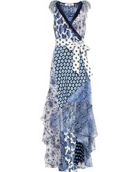 Diane von Furstenberg Vestido de seda Ava estampado - Azul