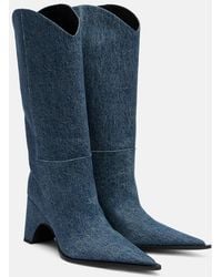 Coperni - Bridge Denim Cowboy Boots - Lyst