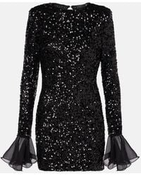 ROTATE BIRGER CHRISTENSEN - Sequined Minidress - Lyst