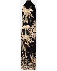 Johanna Ortiz - Musical Flower Floral Silk Maxi Dress - Lyst