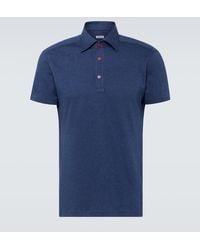 Kiton - Cotton-blend Polo Shirt - Lyst