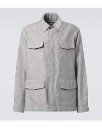dunhill - Linen Field Jacket - Lyst