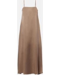Asceno - Melfi Silk Twill Maxi Dress - Lyst