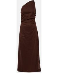 Faithfull the Brand - Jomana One-Shoulder Linen Midi Dress - Lyst