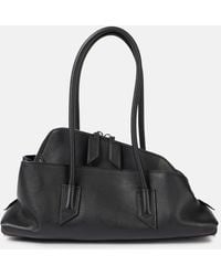 The Attico - La Passeggiata Small Leather Tote Bag - Lyst