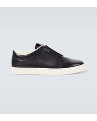 Berluti - Playtime Scritto Leather Slip-on Sneakers - Lyst